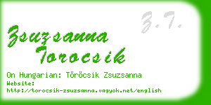 zsuzsanna torocsik business card