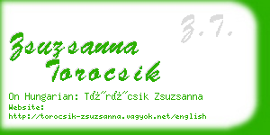 zsuzsanna torocsik business card